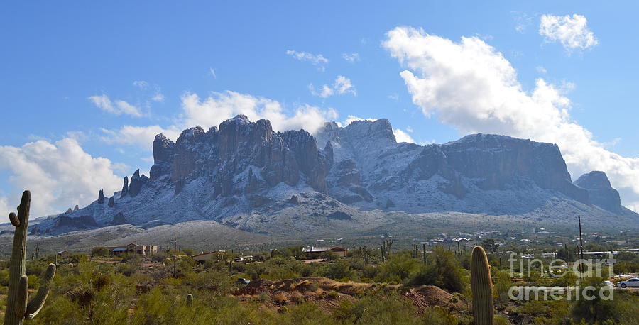 Superstition Mountains #1 Photograph by Pamela Walrath