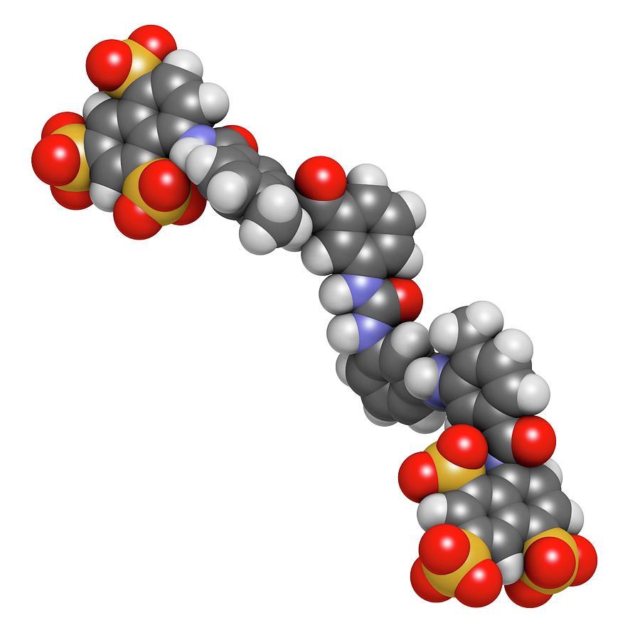 Sodium Photograph - Suramin Sleeping Sickness Drug Molecule #1 by Molekuul