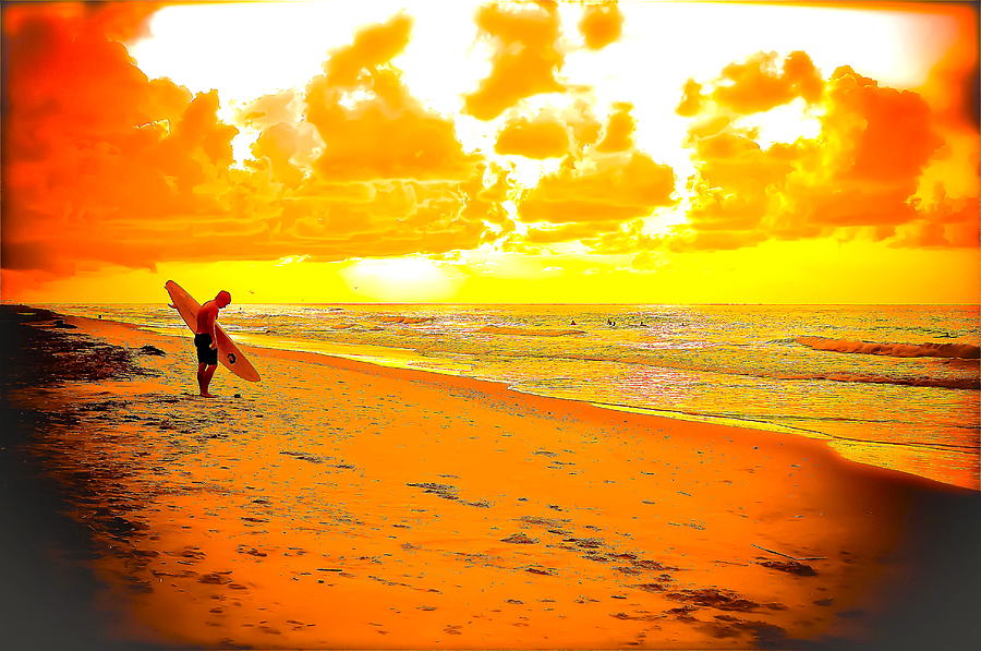 Surf Photograph - Surfers Prayer #1 by Bonnes Eyes Fine Art Photography