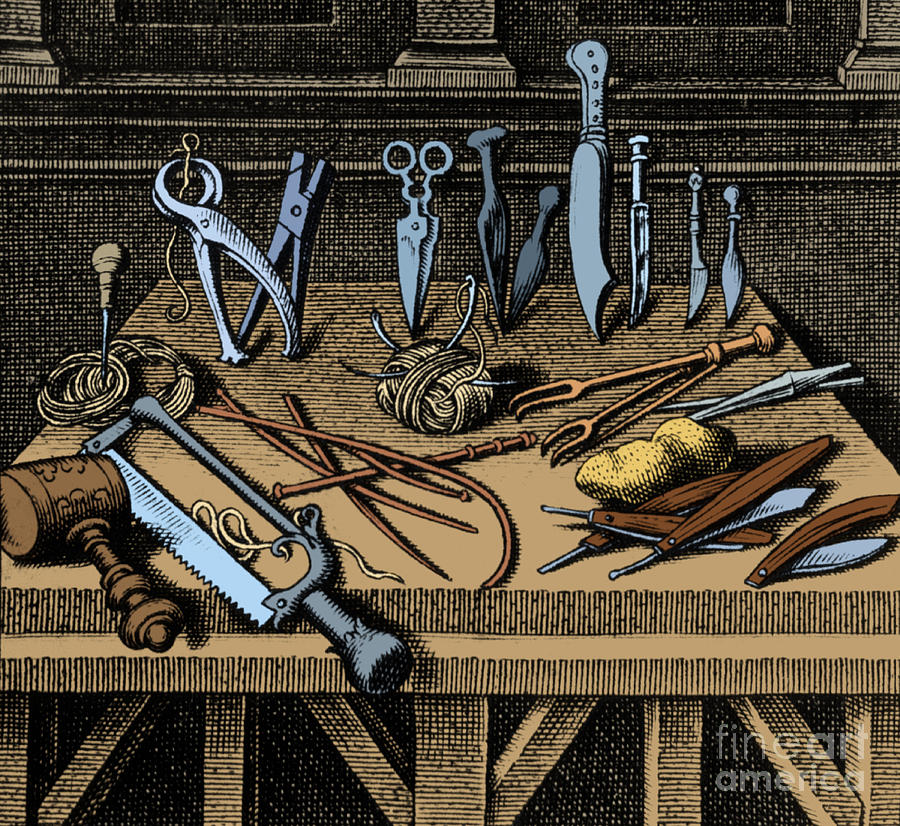 Science Photograph - Surgical Equipment 16th Century #2 by Science Source