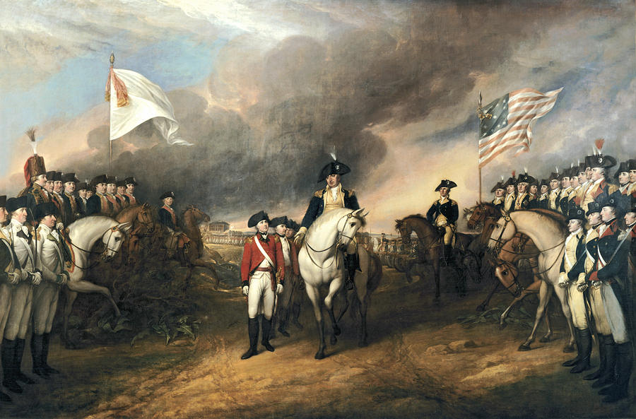 Surrender of Lord Cornwallis #1 Digital Art by John Trumbull