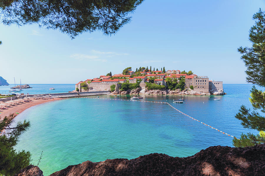 Sveti Stefan, Near Budva, Montenegro Photograph by Panoramic Images ...