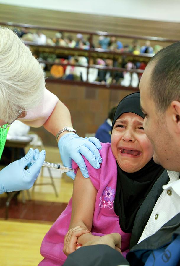 Human Photograph - Swine Flu (h1n1) Vaccination by Jim West Human Photograph - Swine Flu (h1n1) Vaccination by Jim West