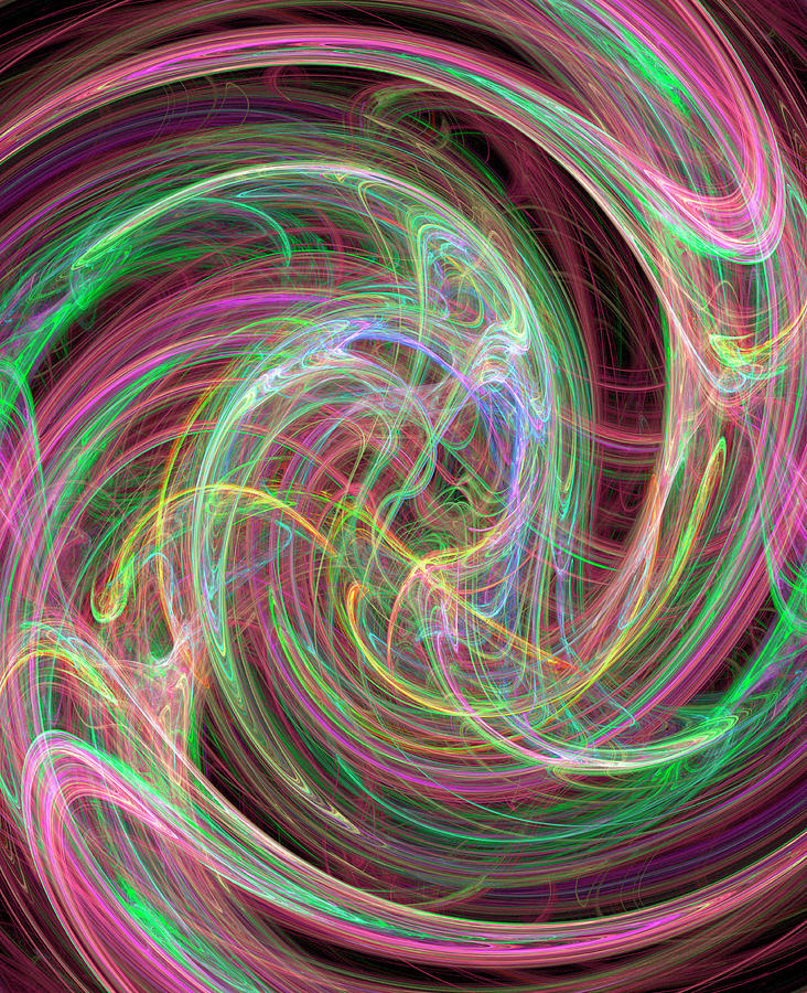 Swirling Light Trail Abstract Pattern #1 Photograph by Ikon Ikon Images