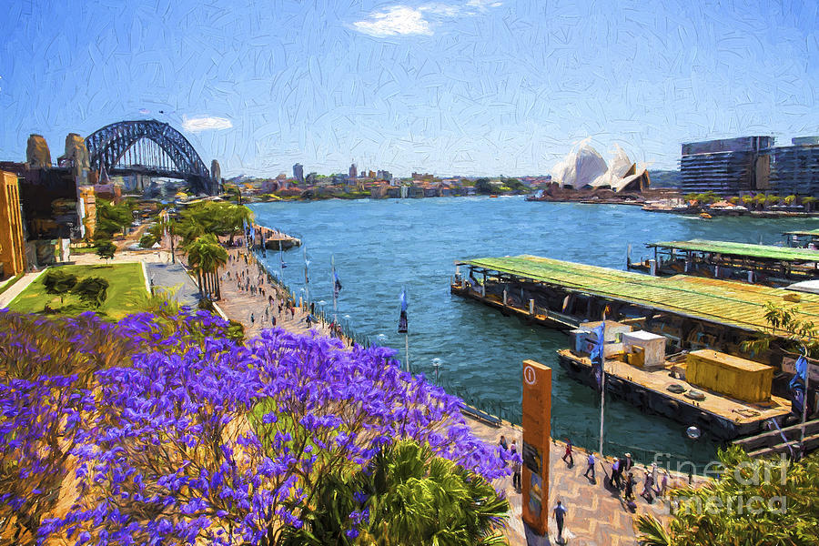 Sydney Harbour jacaranda #2 Photograph by Sheila Smart Fine Art Photography