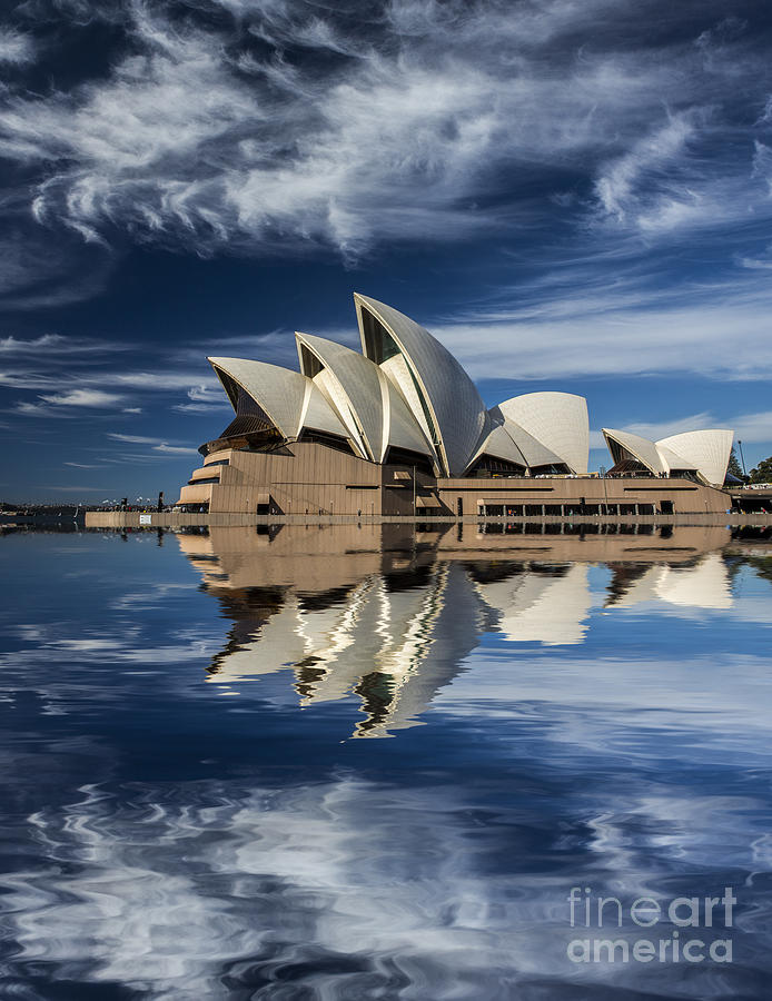 Abstract Photograph - Sydney Opera House reflection #1 by Sheila Smart Fine Art Photography