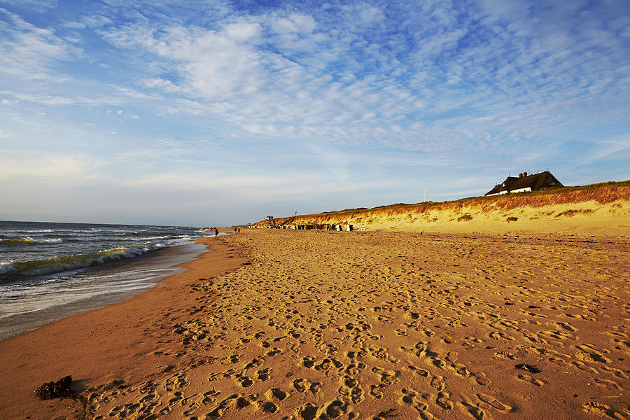 Sylt - Beach At Rantum At Sunset Photograph by Olaf Schulz