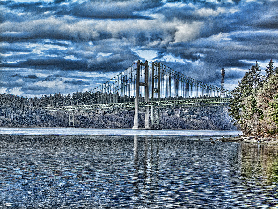 Tacoma Narrows Bridge Photograph by Ron Roberts