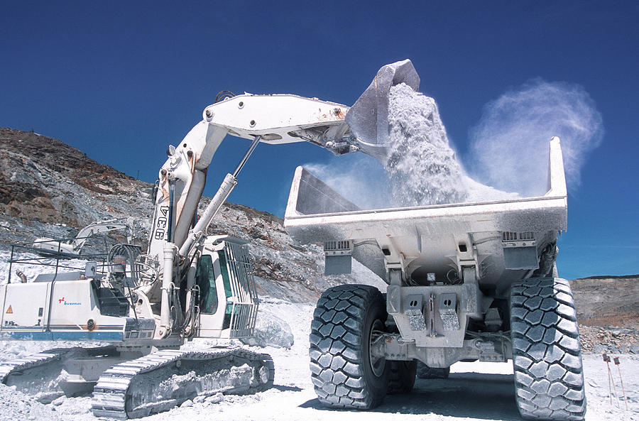 Talc Quarrying Machines #1 Photograph by Philippe Psaila/science Photo Library