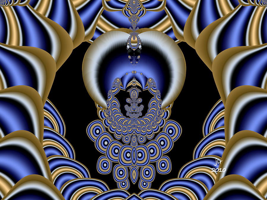 Fractal Digital Art - Talisman Of The Nine by Janet Russell Fractal Digital Art - Talisman Of The Nine by Janet Russell