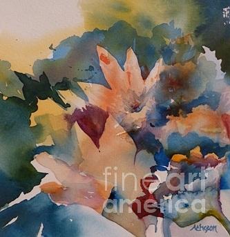 Talking Flowers #1 Painting by Donna Acheson-Juillet