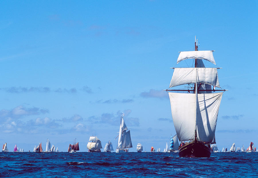 Tall Ship Regatta In The Baie De Photograph by Panoramic Images - Fine ...