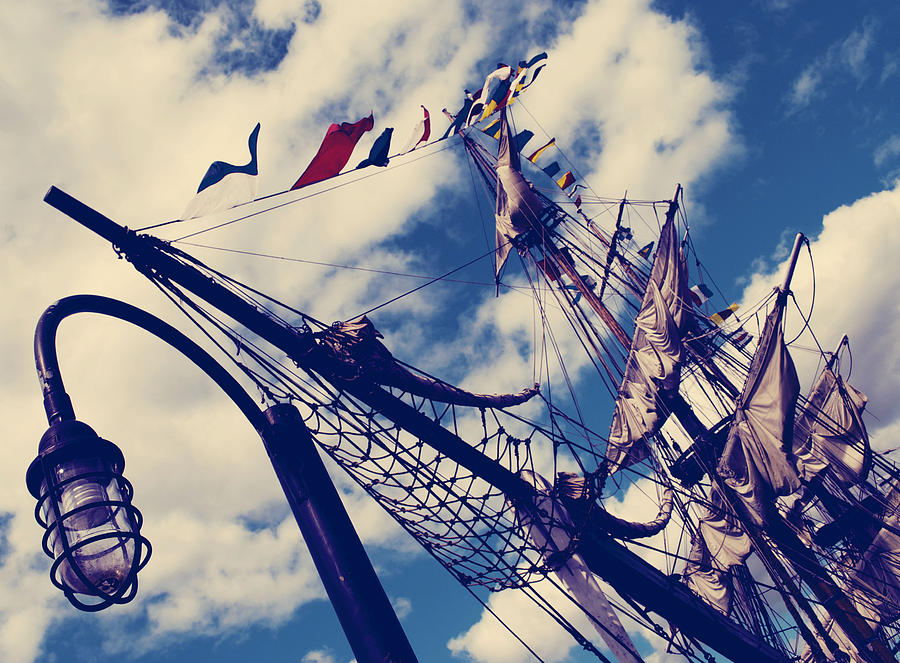 Flag Photograph - Tall Ships #1 by J C