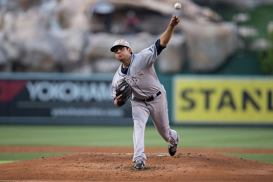 Tampa Bay Rays V Los Angeles Angels Of 1 Photograph by Paul Spinelli Tampa Bay Rays V Los Angeles Angels Of 1 Photograph by Paul Spinelli