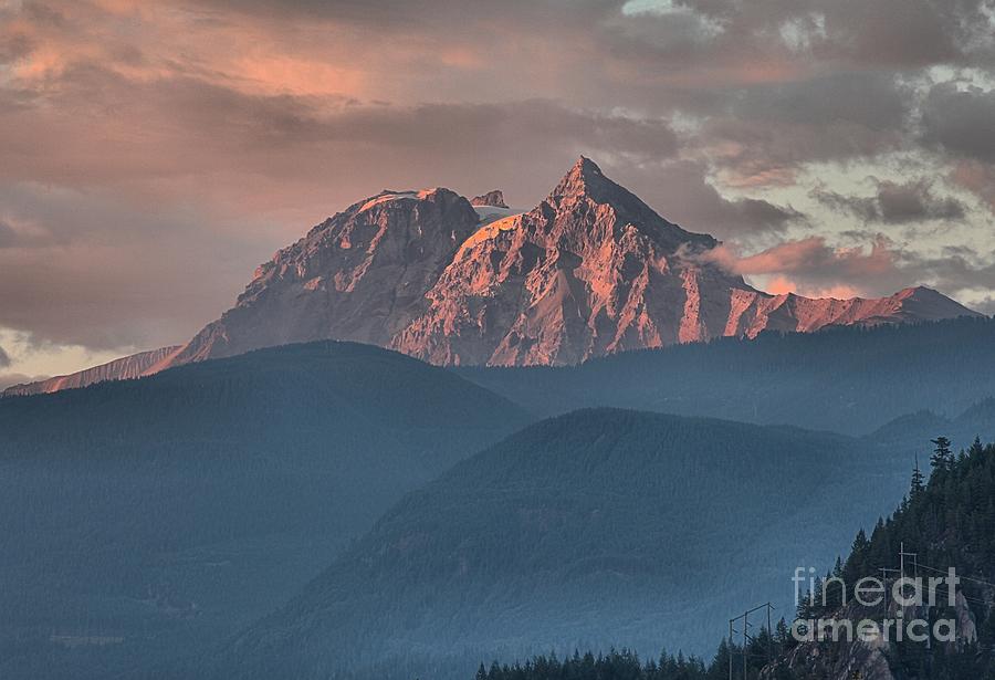 Tantalus Mountain Sunset - British Columbia #1 Photograph by Adam Jewell
