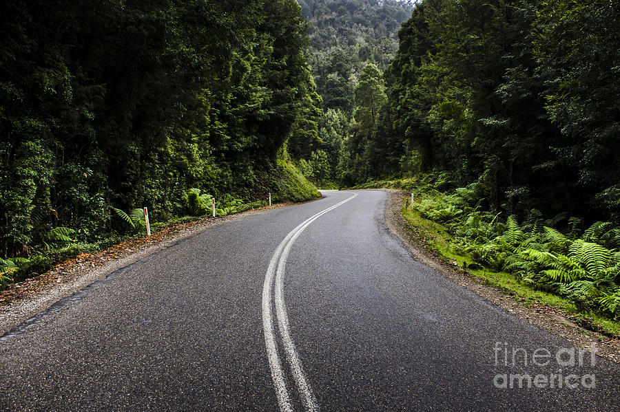 Tasmania West Coast hinterland road landscape #1 Photograph by Jorgo Photography