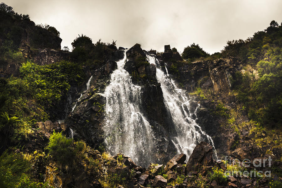Tasmanian waterfalls in Waratah Australia #1 Photograph by Jorgo Photography