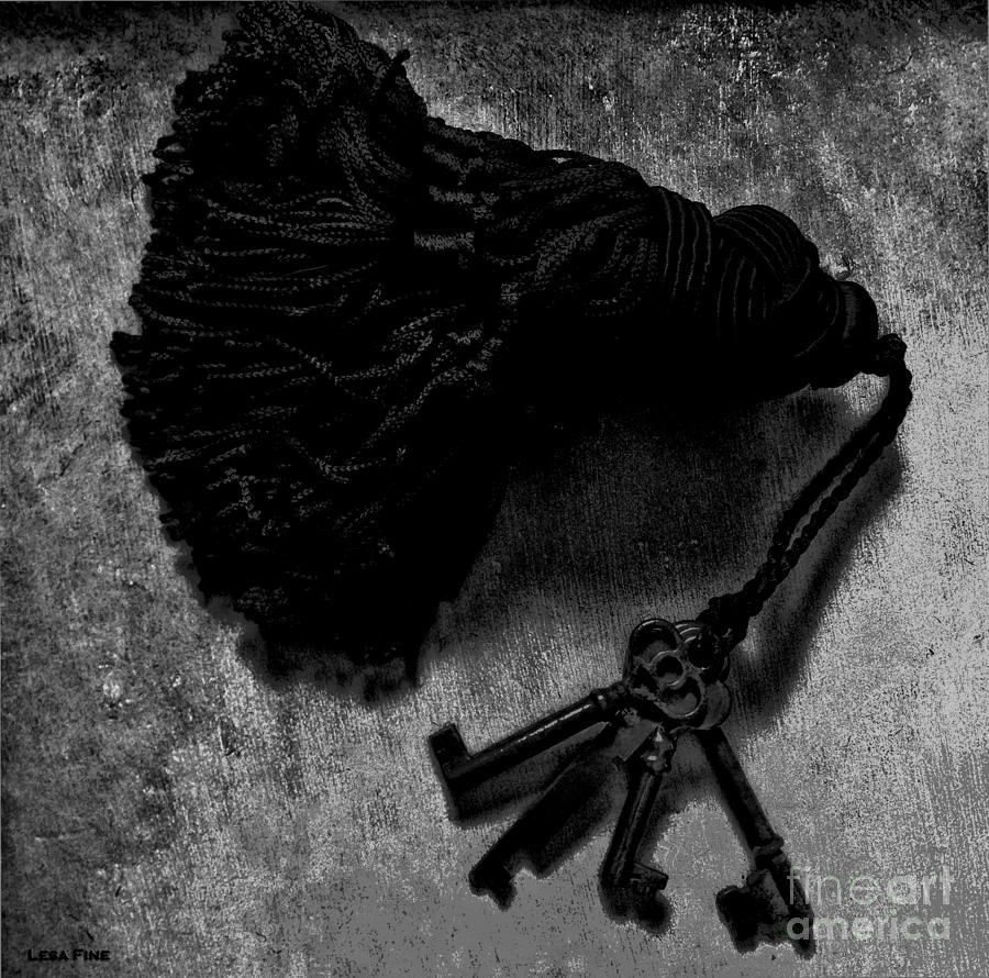 Tassled Vintage Skeleton Keys #1 Photograph by Lesa Fine