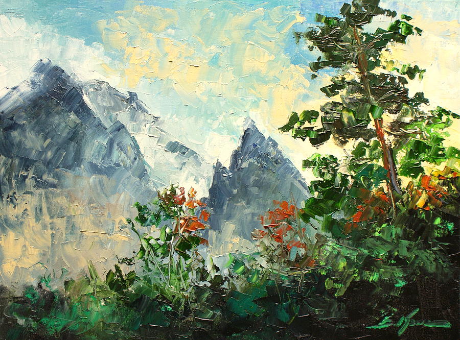 Tatry mountains- Poland #1 Painting by Luke Karcz