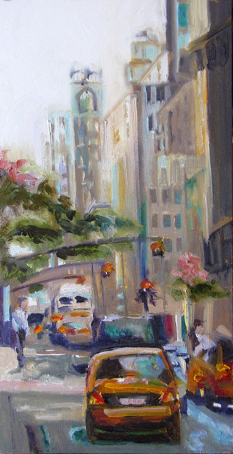 Taxi #1 Painting by Vicki Ross