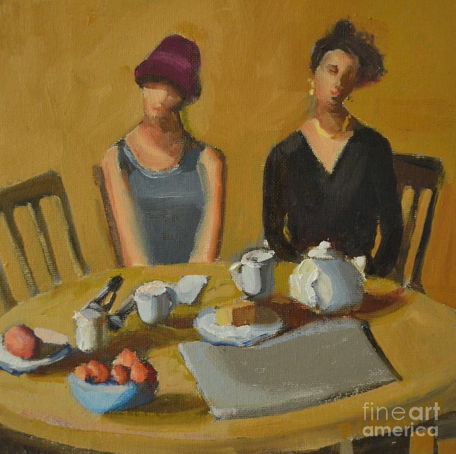Portrait Painting - Tea Party #1 by Barbara Daggett