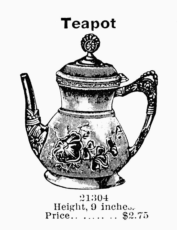 Tea Pot, 1895 #1 Painting by Granger