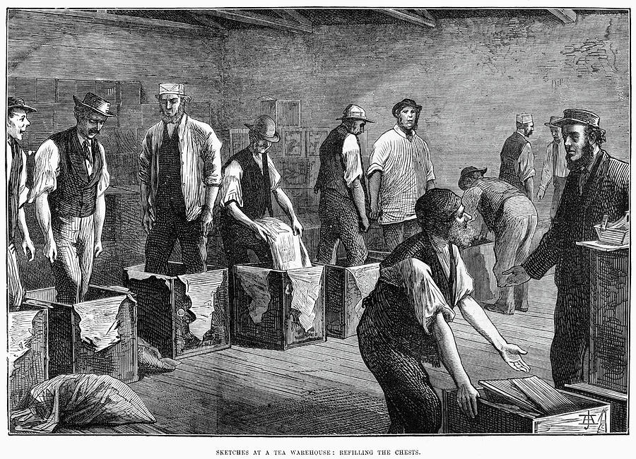 Tea Warehouse, 1874 #1 Painting by Granger