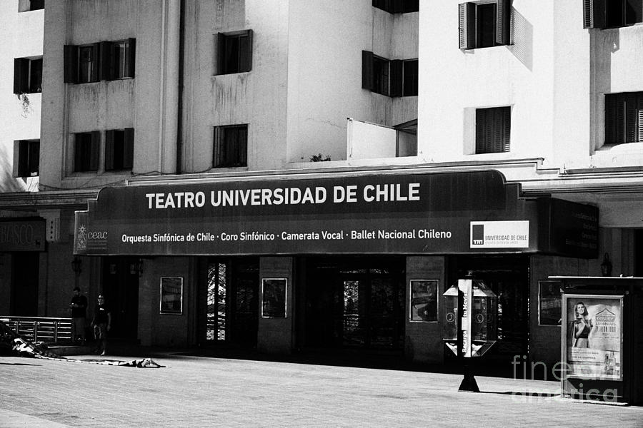 Teatro Universidad De Chile Santiago Chile Photograph By Joe Fox - Fine ...