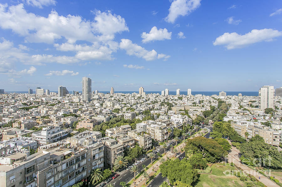 City Photograph - Tel Aviv Israel Elevated view #2 by Sv