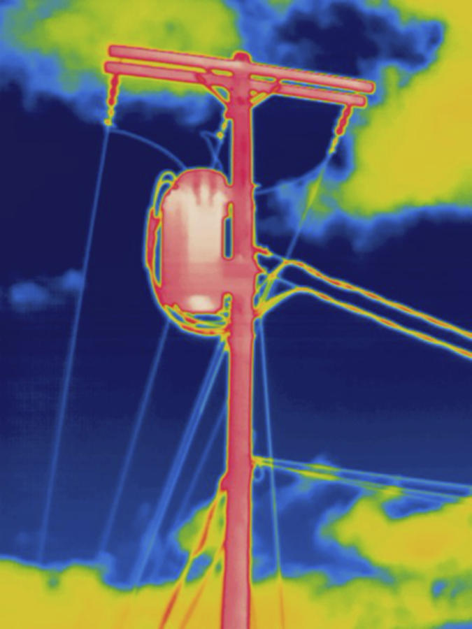 Telephone Pole With Transformer #1 Photograph by Science Stock Photography