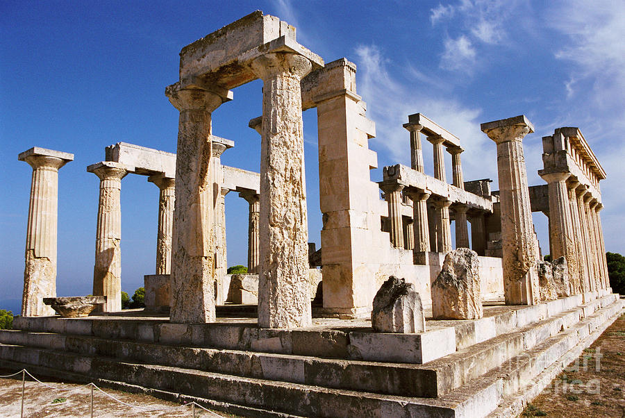 Temple of Aphaia on Aegina #1 Photograph by Paul Cowan