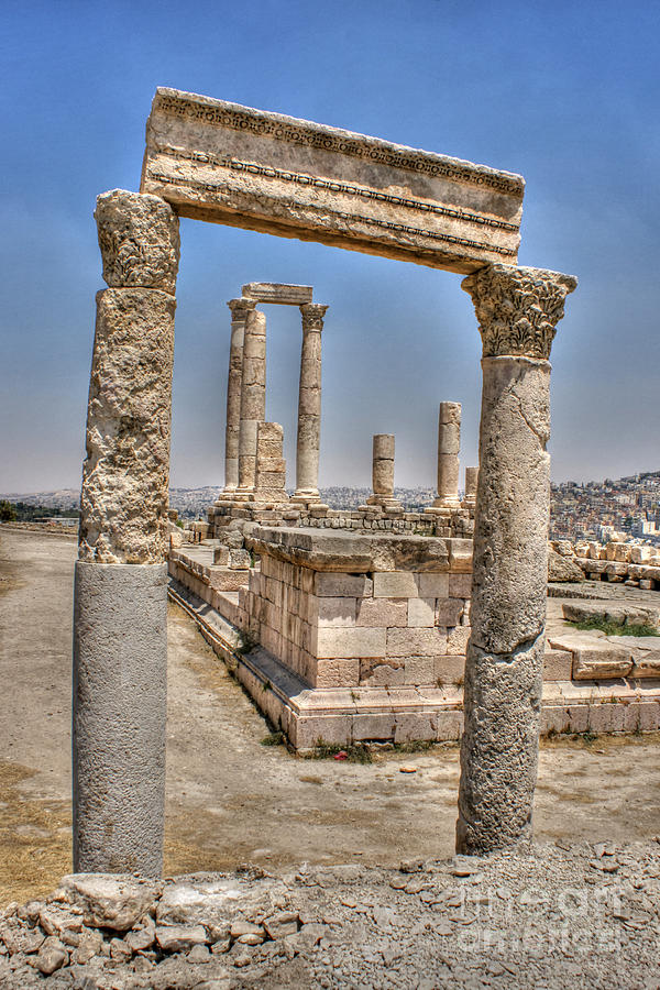Temple of Hercules in Amman #1 Photograph by David Birchall