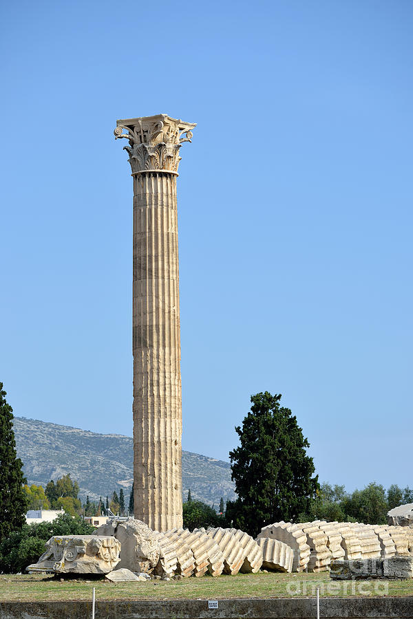 Temple of Olympian Zeus in Athens #2 Photograph by George Atsametakis