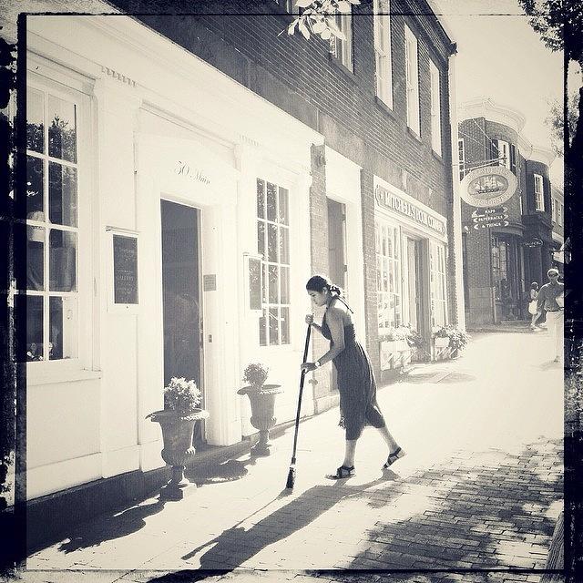 Nantucket Photograph - Tending To Her Shop #1 by Natasha Marco
