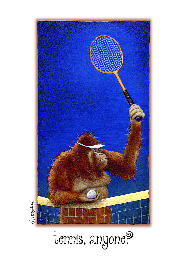 Tennis Painting - Tennis Anyone #1 by Will Bullas