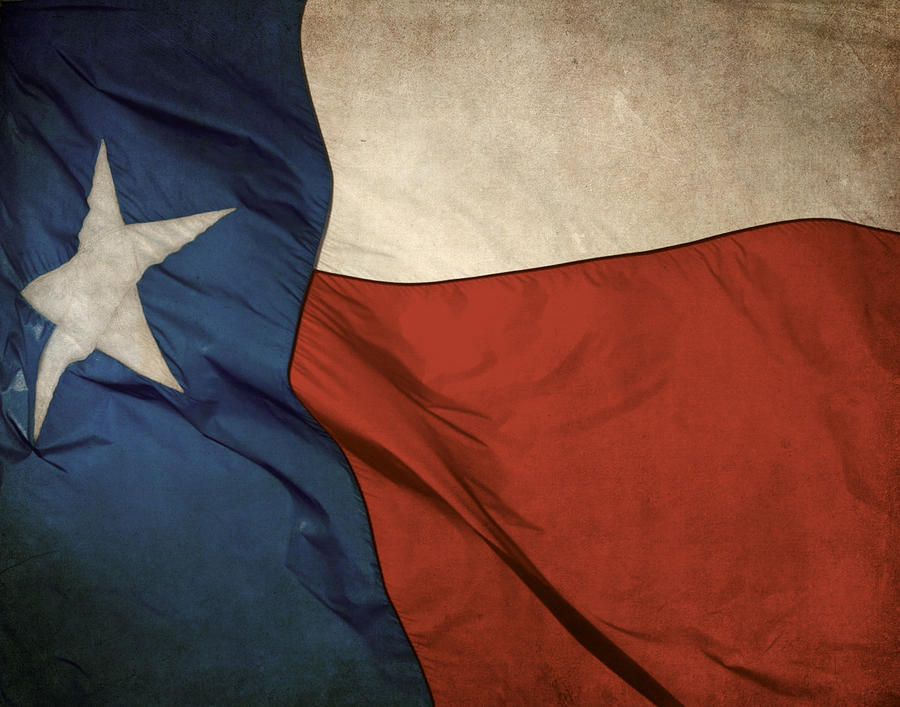 Rustic Texas Flag  Photograph by David and Carol Kelly