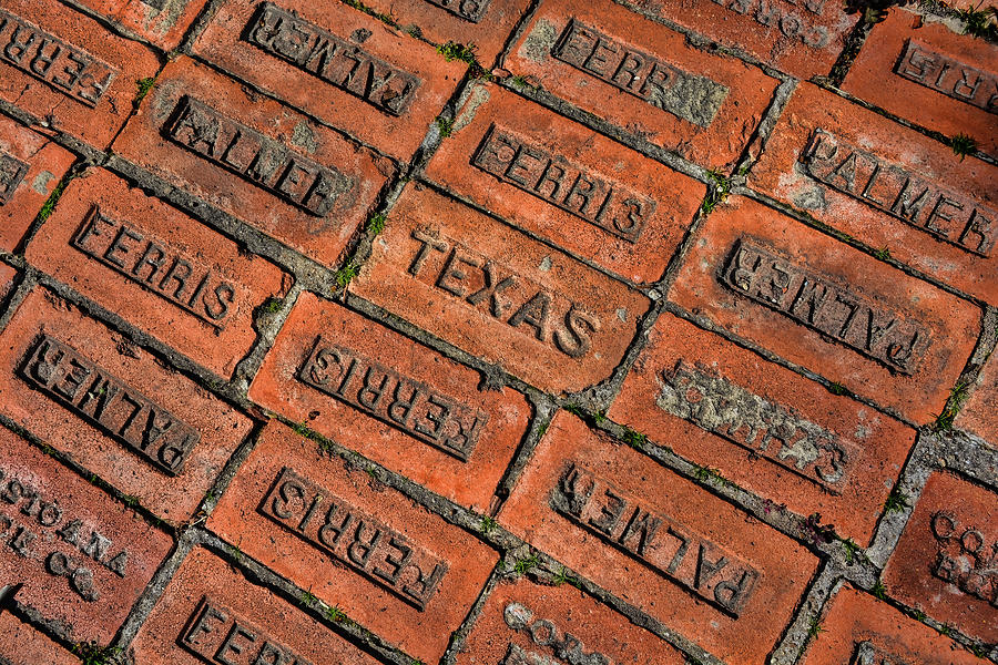 Texas Red Brick  #1 Photograph by Jeanne May