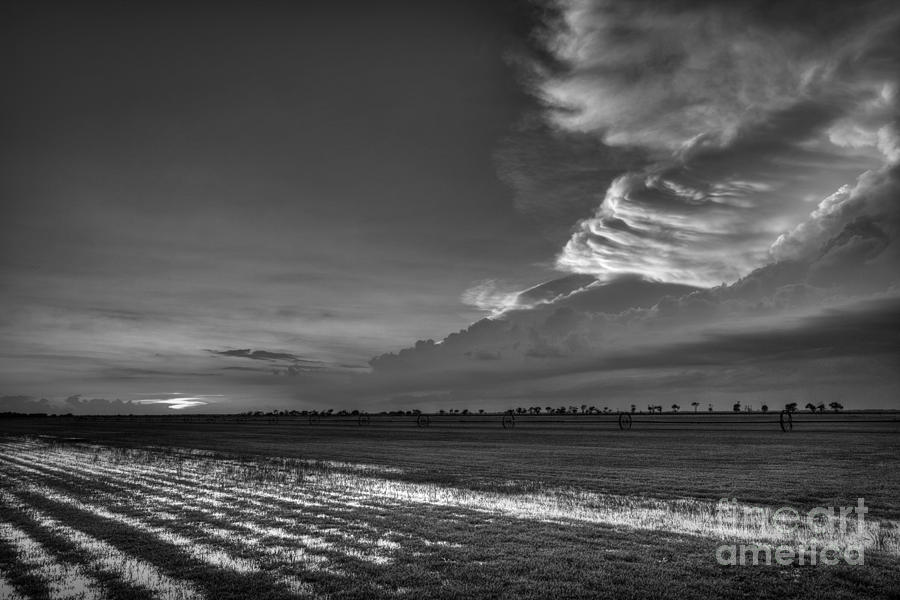 Black And White Photograph - Texas Thunderstorm #1 by John Cooper