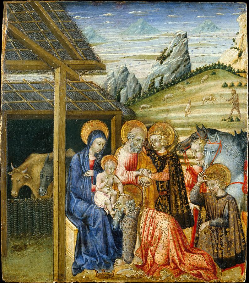 The Adoration Of The Magi Painting by Giovanni di Paolo - Fine Art America