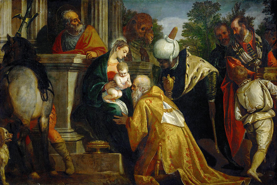 The Adoration of the Magi #3 Painting by Paolo Veronese