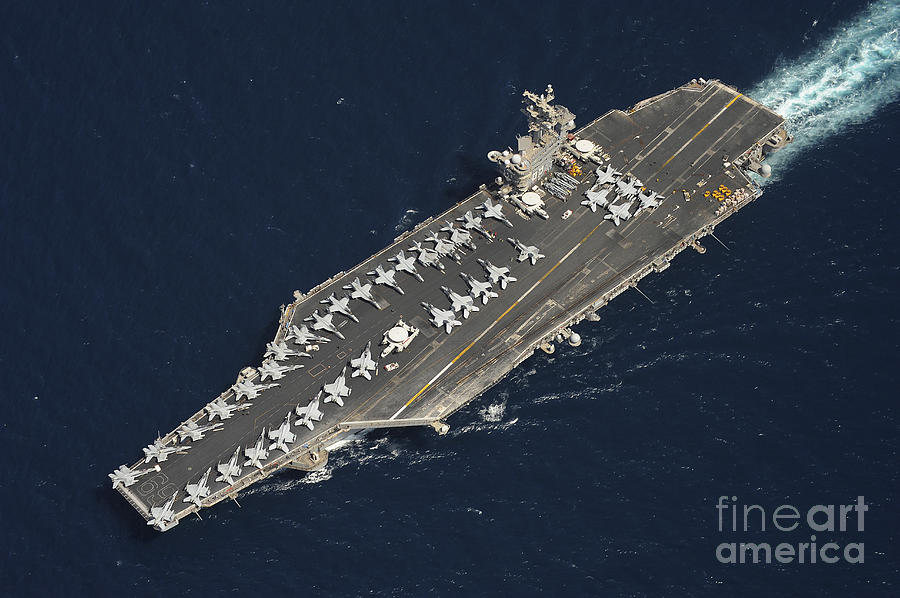 The Aircraft Carrier Uss Dwight D Photograph