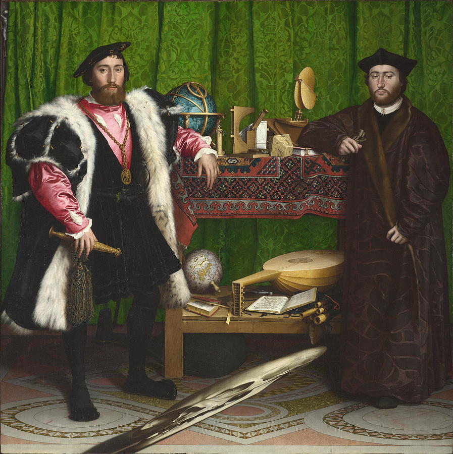 The Ambassadors #5 Painting by Hans Holbein the Younger