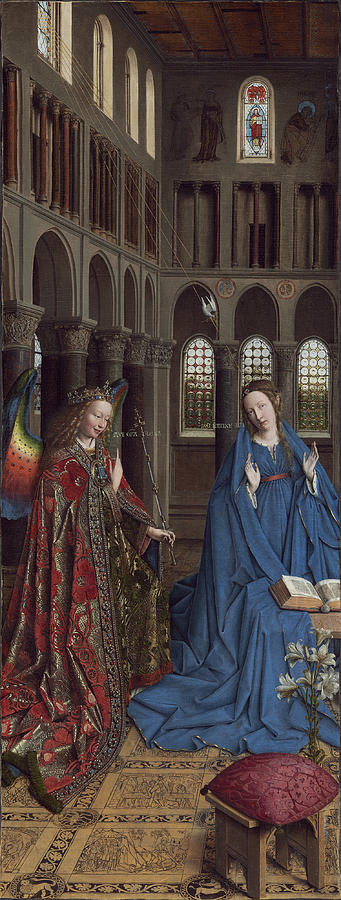 The Annunciation Painting by Jan van Eyck - Fine Art America