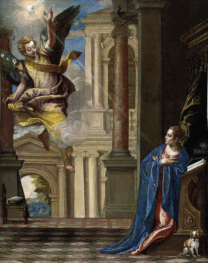 The Annunciation Painting by Paolo Veronese