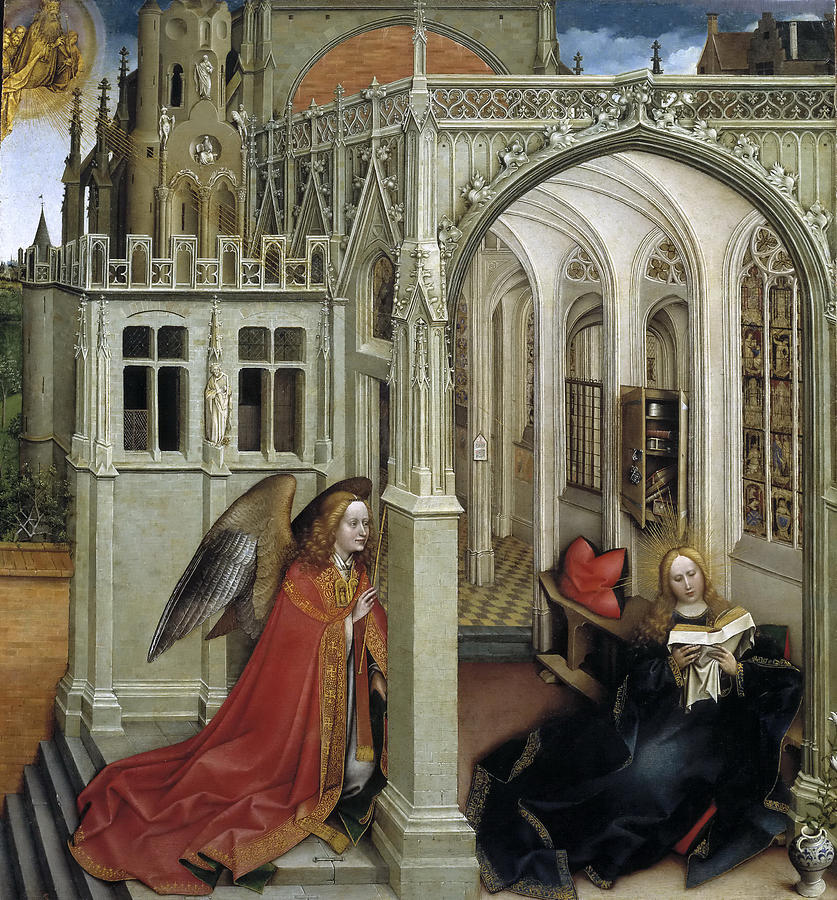 The Annunciation #1 Painting by Robert Campin