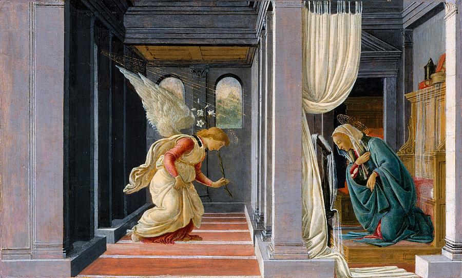 The Annunciation #8 Painting by Sandro Botticelli