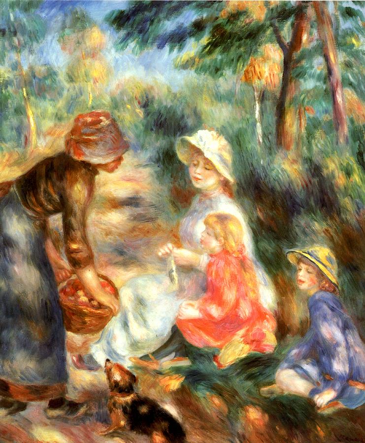 The Apple Seller #1 Digital Art by Pierre-Auguste Renoir