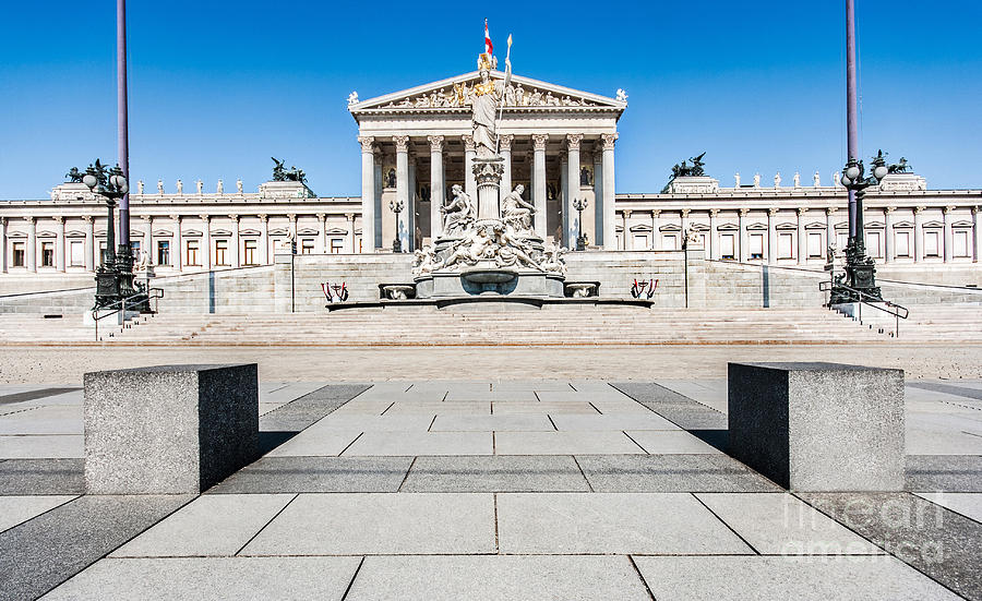 The Austrian Parliament #1 Photograph by JR Photography