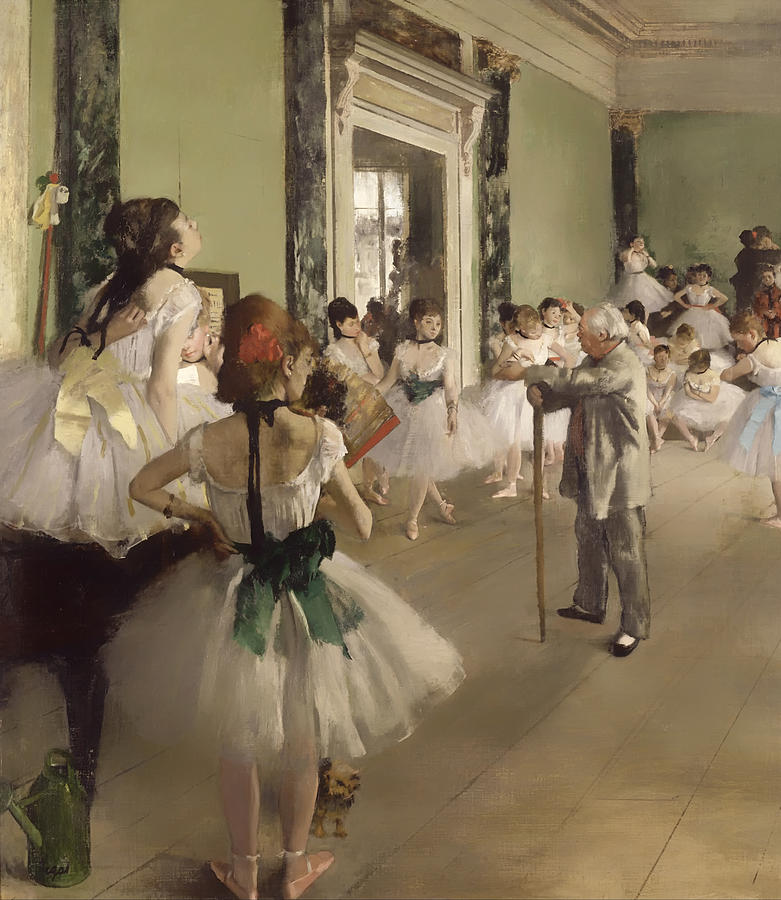 Vintage Painting - The Ballet Class #1 by Mountain Dreams
