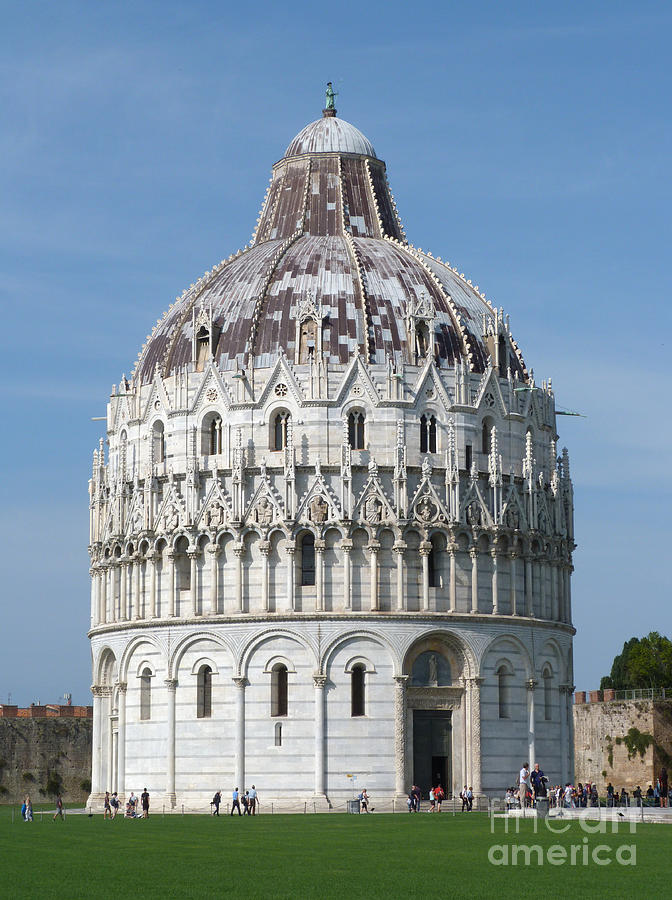 The Baptistry - Pisa - Italy #1 Photograph by Phil Banks
